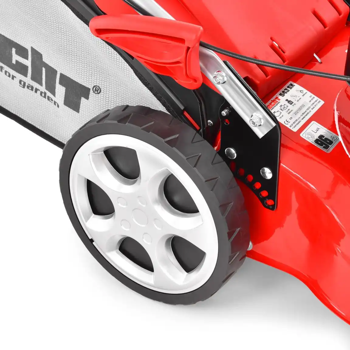 HECHT 543 SX – centrální nastavení výšky sečení