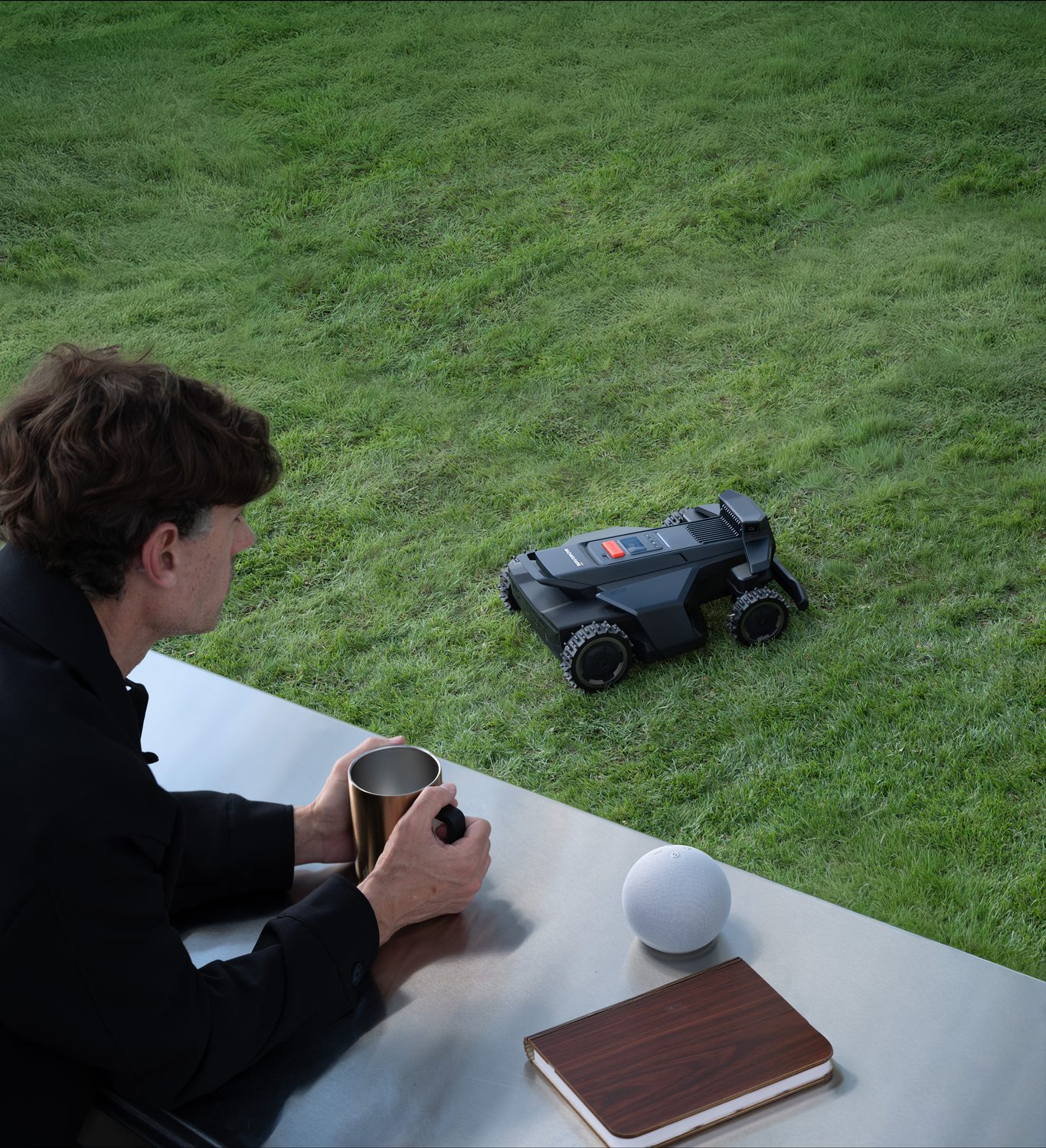 Quiet mower operation