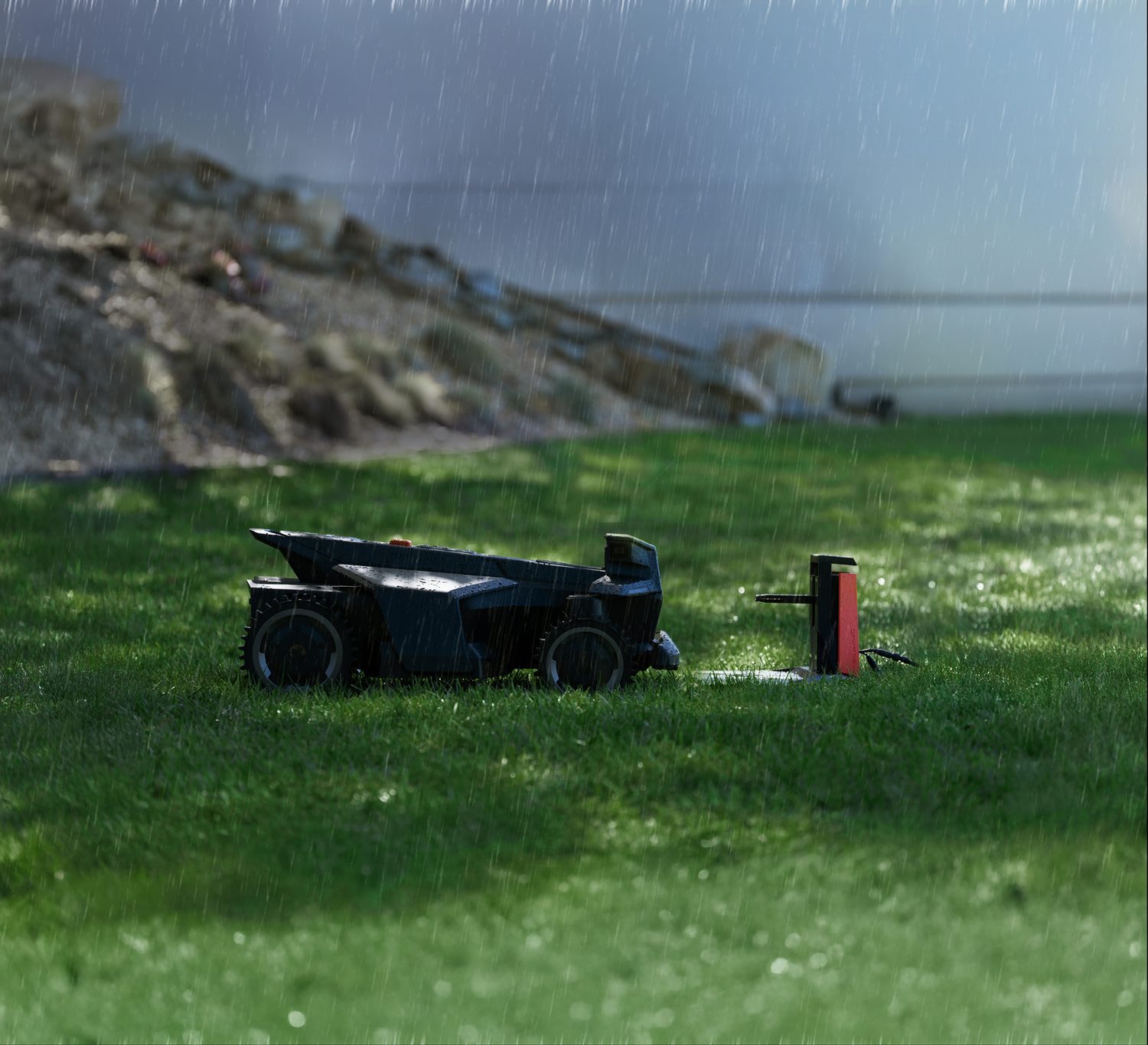 Mowing adapted to weather