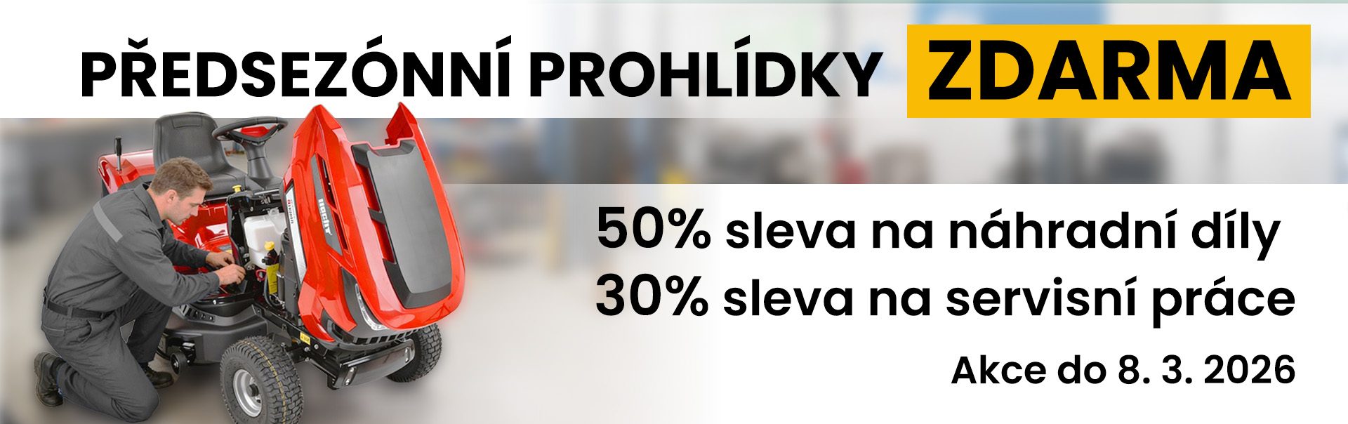 Předsezonní prohlídky Zdarma - od 8.3.2026