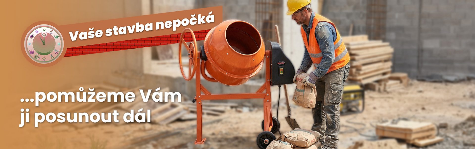 Stavební míchačka - HECHT 21105