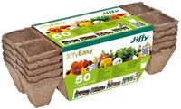 Rašelinový kontejner Jiffystrips® 5-50, 4,5 x 4,5 cm - plato 10ks. 5 plat v balení