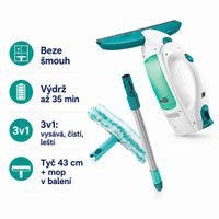 Vysavač na okna Window Cleaner, oboustranný mop a 43 cm tyč