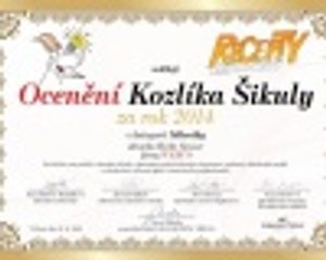 Ocenení Kozlíka Šikuly za rok 2014