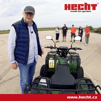 Čtyřkolka HECHT je první cenou soutěže s tahačem MERCEDES-BENZ