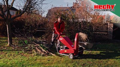 Drtiče větví HECHT: Ukliďte zahradu a vyrobte si vlastní mulč!