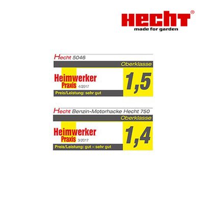 Výrobky HECHT jsou nezávisle testovány na nejnáročnějších trzích