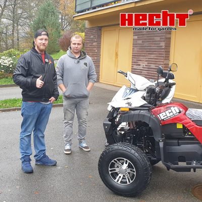 Předali jsme hlavní ceny vítězům soutěže AUTOSALON – čtyřkolku a skútr HECHT