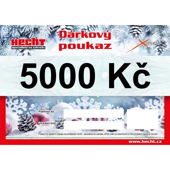 Dárkový poukaz v hodnotě 5000 Kč