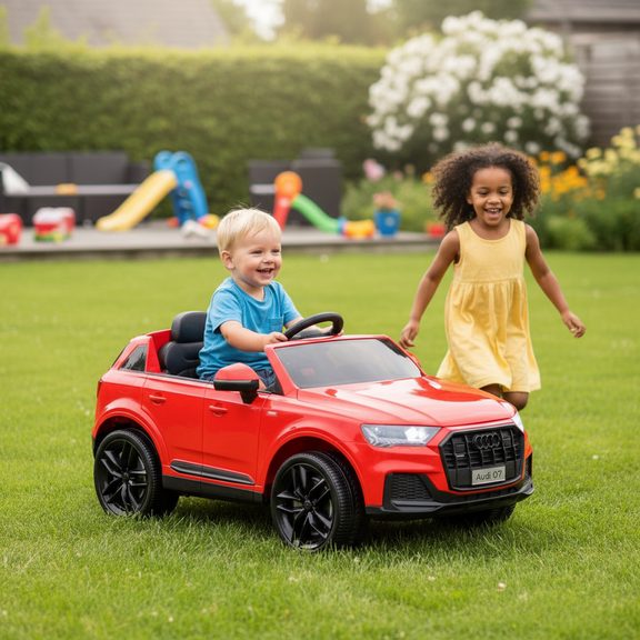 Akumulátorové autíčko - AUDI Q7 RED