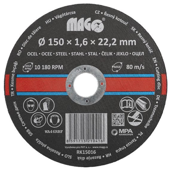 Řezný kotouč 125x16x22,2mm na kov