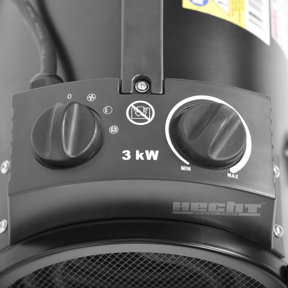 Přímotop s ventilátorem a termostatem - HECHT 3329