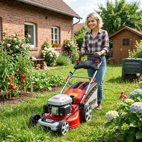 Benzínová sekačka s pojezdem - HECHT 5534 SWE 5 in 1