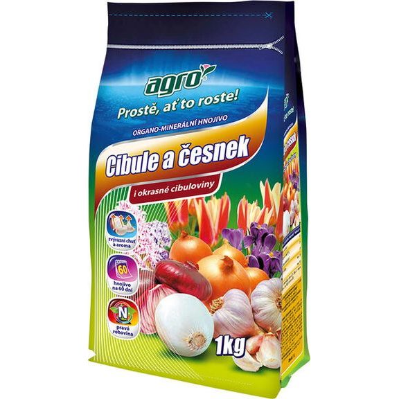 AGRO Organo-minerální hnojivo cibule a česnek 1 kg