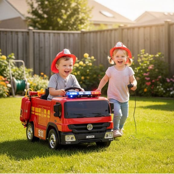 Akumulátorové hasičské auto - vozítko - HECHT 51818