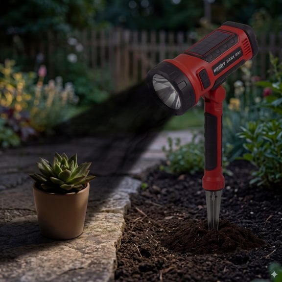 Solární svítilna s černým paprskem - HECHT DARK RAY