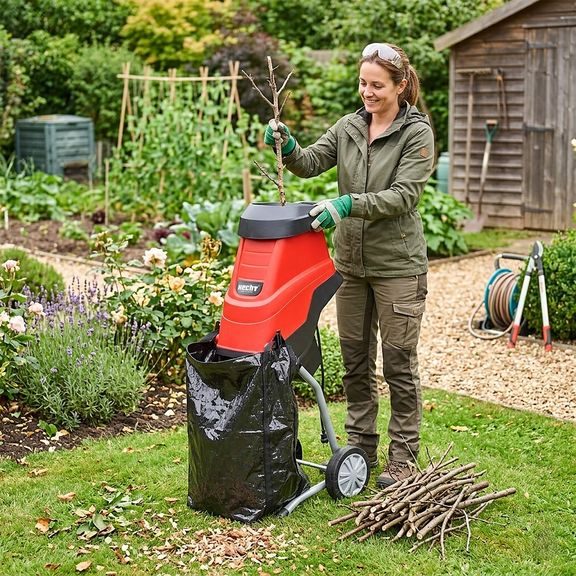 Elektrický drtič větví - HECHT 628