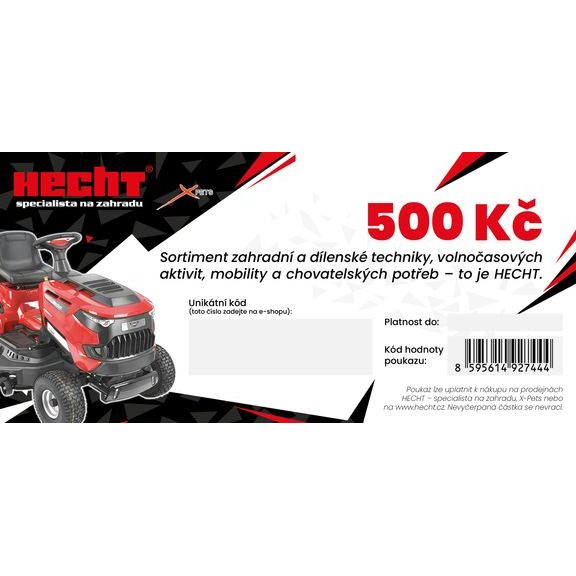 Dárkový poukaz v hodnotě 500 Kč