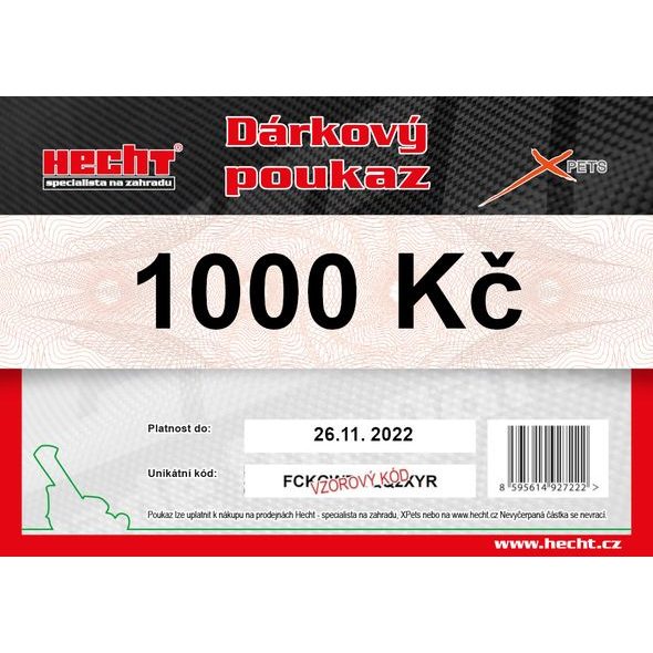 DÁRKOVÝ POUKAZ V HODNOTĚ 1000 KČ