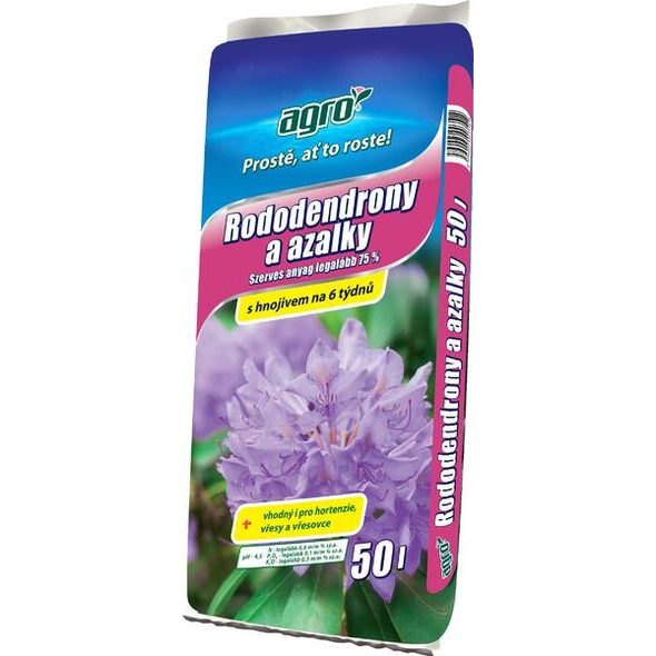 AGRO SUBSTRÁT PRO RODODENDRONY A AZALKY 50 L