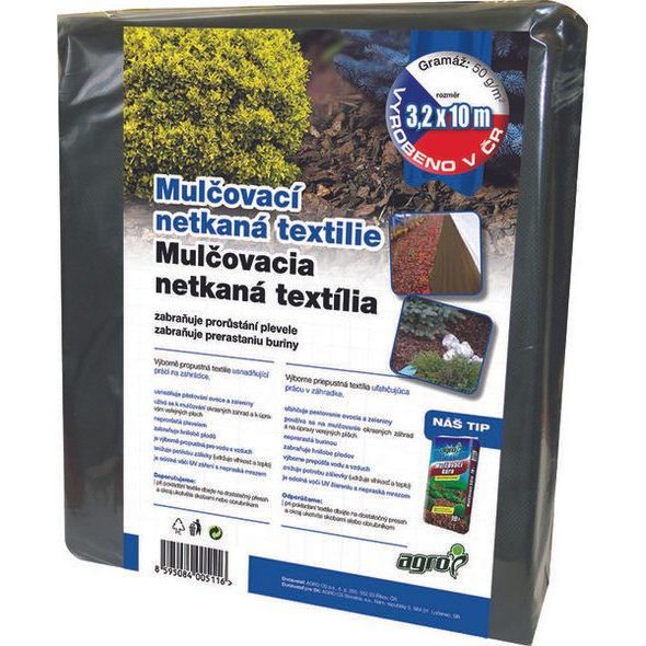 AGRO MULČOVACÍ NETKANÁ TEXTILIE 3,2X10 M