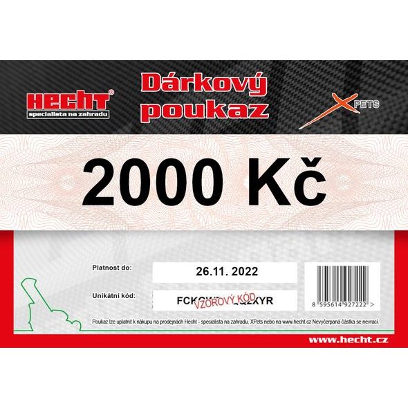 DÁRKOVÝ POUKAZ V HODNOTĚ 2000 KČ