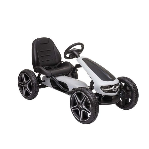 ŠLAPACÍ AUTÍČKO - MERCEDES BENZ PEDAL GO KART WHITE