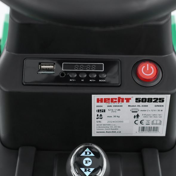 AKUMULÁTOROVÝ TRAKTOR PRO DĚTI - HECHT 50825 GREEN