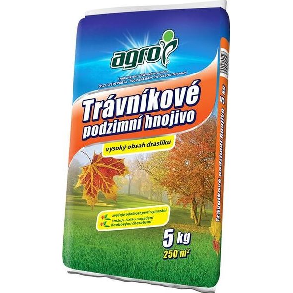 AGRO PODZIMNÍ TRÁVNÍKOVÉ HNOJIVO 5 KG