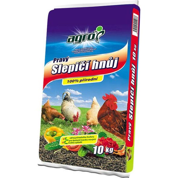 AGRO PRAVÝ SLEPIČÍ HNŮJ 10 KG