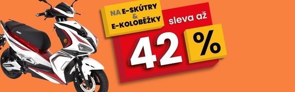 E-koloběžky a e-skútry se slevou až 42 %