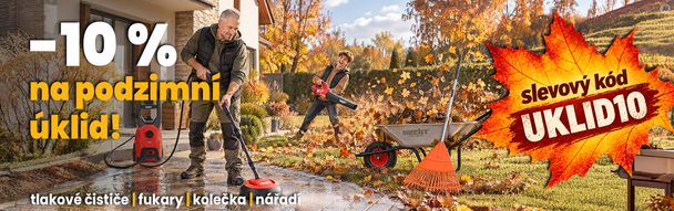 Ukliďte si zahradu o 10 % výhodněji