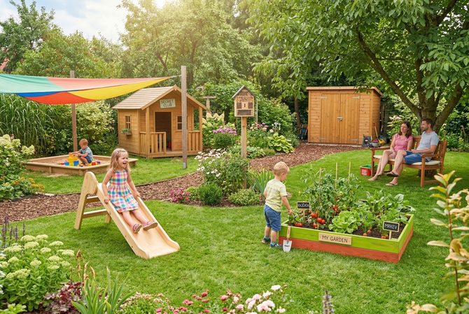 Zahrada jako dětský ráj: Jak skloubit bezpečnost, kreativitu a funkčnost