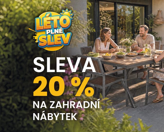 Zahradní nábytek se slevou 20 %