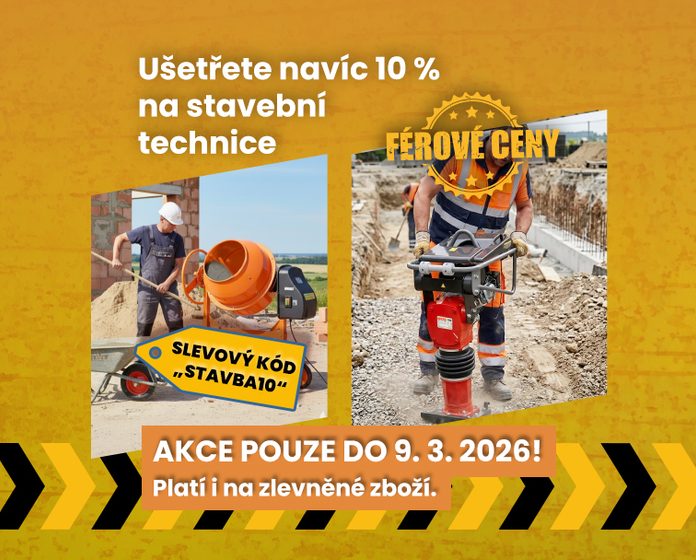 Usnadněte si práci na stavbě i kolem domu