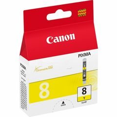 Canon 0623B001|CLI-8Y Inkoustová nápln žlutá, 530 Strany ISO/IEC 24711 13ml pro Canon Pixma IP 3300/4200/6600/MP 960/Pro 9000