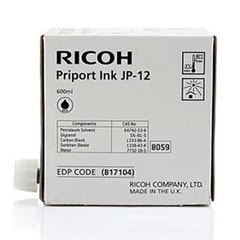 Ricoh 817104|JP12 Inkoust cerné 600ml MJ=5 pro Ricoh JP 1030/1235/Priport DX 3240/Priport DX 3440