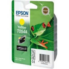 Epson C13T05444010|T0544 Inkoustová nápln žlutá, 400 Strany ISO/IEC 24711 13ml pro Epson Stylus Photo R 800