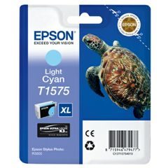 Epson C13T15754010|T1575 Inkoustová nápln azurová svetlá 25,9ml pro Epson Stylus Photo R 3000