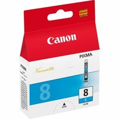 Canon 0621B001|CLI-8C Inkoustová nápln azurová, 420 Strany ISO/IEC 24711 13ml pro Canon Pixma IP 3300/4200/6600/MP 960/Pro 9000