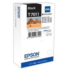 Epson C13T70114010|T7011 Inkoustová nápln cerná XXL, 3.400 Strany ISO/IEC 24711 63,2ml pro Epson WP 4015