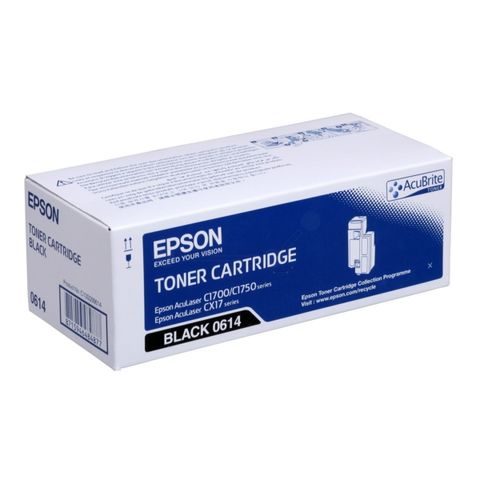 EPSON C13S050614|0614 TONER CERNÝ, 2.000 STRANY ISO/IEC 19798 PRO EPSON ACULASER C 1700