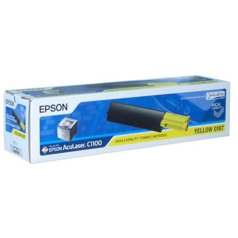 EPSON C13S050187|0187 TONER ŽLUTÝ, 4.000 STRANY/5% PRO EPSON ACULASER C 1100