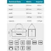 MAKITA E-15469 - TAŠKA NA NÁŘADÍ 520X250X270MM=OLDE-05496 - MAKITA NÁHRADNÍ DÍLY