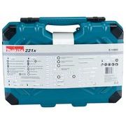 MAKITA E-10883 - SADA BITŮ 1/4" A MONTÁŽNÍCH KLÍČŮ 221 KS V PLASTOVÉM KUFRU - GOLA SADA MAKITA - PŘÍSLUŠENSTVÍ MAKITA