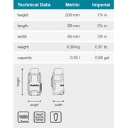 MAKITA E-15562 - BRAŠNA S TERMOSKOU 90X85X200MM=OLDE-05599 - MAKITA NÁHRADNÍ DÍLY