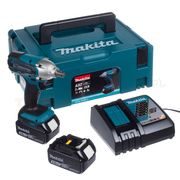 MAKITA DTW190RFJ - AKU RÁZOVÝ UTAHOVÁK 1/2" LI-ION LXT 18V/3,0AH - LI-ION 18V - AKUMULÁTOROVÉ STROJE MAKITA