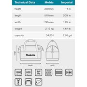 MAKITA E-15425 - BRAŠNA NA NÁŘADÍ 510X295X280MM=OLDE-05452 - MAKITA NÁHRADNÍ DÍLY