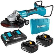 MAKITA DGA901T2U1 - AKU ÚHLOVÁ BRUSKA AWS 230MM LI-ION LXT 2X18V/5,0AH - AKU ÚHLOVÉ BRUSKY MAKITA - AKUMULÁTOROVÉ STROJE MAKITA