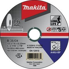 Makita B-35134 - řezný kotouč 125x1,6mm ocel